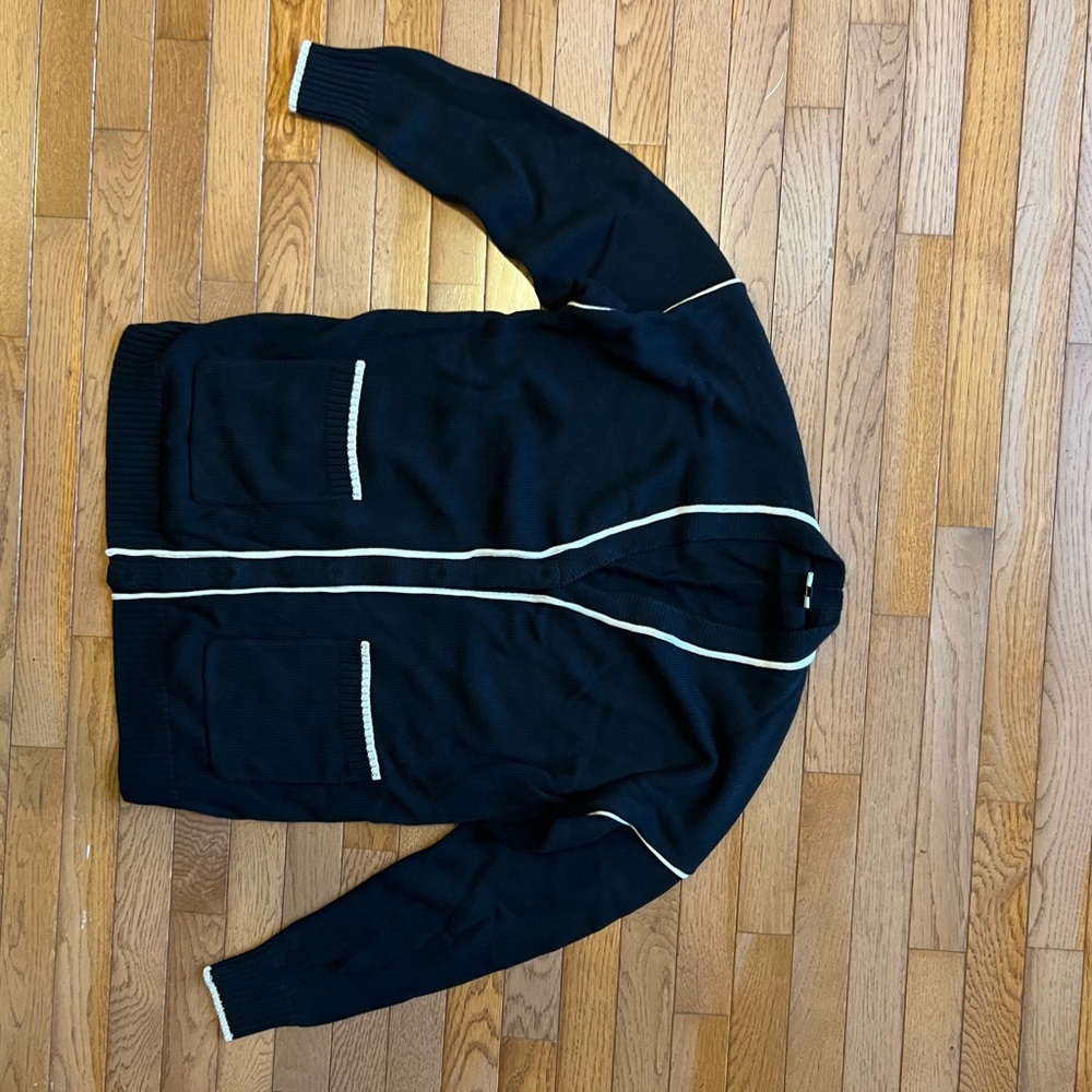Cabi stripe cardigan sweater